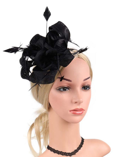 Wholesale Fascinators Net Halloween Kentucky Derby Classic Wedding With Flower Headpiece Headwear