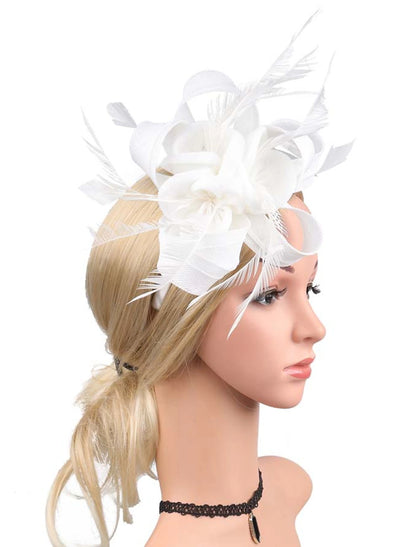 Wholesale Fascinators Net Halloween Kentucky Derby Classic Wedding With Flower Headpiece Headwear